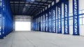 Empty warehouse interior Royalty Free Stock Photo