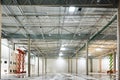 Empty warehouse under construction Royalty Free Stock Photo