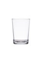 Empty water glass isolated on white with clipping path Royalty Free Stock Photo