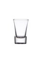 Empty water glass isolated on white with clipping path Royalty Free Stock Photo