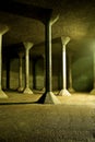 Empty water reservoir Royalty Free Stock Photo
