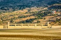 Empty water reservoir Oued Laou near Chefchaouen in Morocco Royalty Free Stock Photo