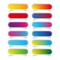 Empty web colorful button set Royalty Free Stock Photo