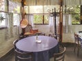 Empty welsh style tea house, gaiman, argentina