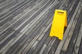 Empty wet floor sign Royalty Free Stock Photo