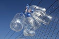 Empty wet plastic water bottles stock photo Royalty Free Stock Photo