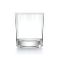 Empty whiskey glass isolated on white background Royalty Free Stock Photo
