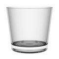 Empty whisky glass isolated on white Royalty Free Stock Photo