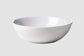 An empty white bowl isolated on transparent background Royalty Free Stock Photo