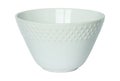Empty white bowl isolated on white Royalty Free Stock Photo