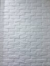 Empty white brick wall