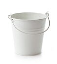 Empty white bucket Royalty Free Stock Photo