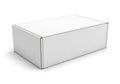 Empty white cardboard box Royalty Free Stock Photo
