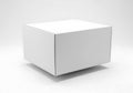 Empty white cardboard box Royalty Free Stock Photo