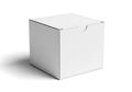Empty white cardboard box Royalty Free Stock Photo