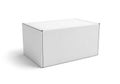 Empty white cardboard box Royalty Free Stock Photo