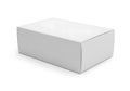 Empty white cardboard box isolated on white background Royalty Free Stock Photo