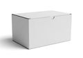 Empty white cardboard box isolated on white background Royalty Free Stock Photo