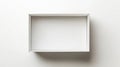 Empty Box Mockup, White Container, Minimal Product Display Royalty Free Stock Photo