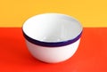 Empty white ceramic bowl Royalty Free Stock Photo