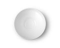 Empty white ceramic plate. Isolated on white background Royalty Free Stock Photo