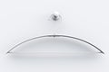 Empty white coat hanger on a light background Royalty Free Stock Photo