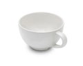 Empty white coffee cup or tea cup top view on white background. with clipping path Royalty Free Stock Photo