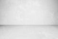 Empty white concrete room and floor background, Perspective grey gradient concrete room for interior background, backdrop,  Gray Royalty Free Stock Photo