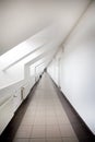 Empty white corridor Royalty Free Stock Photo