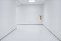 Empty white corridor background Royalty Free Stock Photo