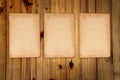 Empty white Crumpled paper on wood Royalty Free Stock Photo
