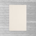 Empty white crumpled paper on wood. Royalty Free Stock Photo