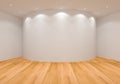 Empty White Curve Room Royalty Free Stock Photo