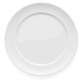 Empty white dinner plate Royalty Free Stock Photo