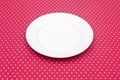 Empty white dinner plate Royalty Free Stock Photo