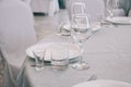 Empty white dinner plate on a table Royalty Free Stock Photo