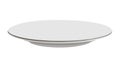 Empty White Dinner Plate Tableware Vector, vector design Generative AI Royalty Free Stock Photo