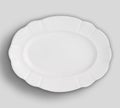 Empty white dish plate background - Empty porcelain white dish of dining plates - Image