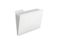 Empty white file folder against plain background Royalty Free Stock Photo