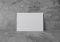 Empty white horizontal rectangle A4 paper sheet mockup, 3D rendering
