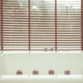 Empty white jacuzzi bath tub Royalty Free Stock Photo