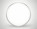 an empty white oval frame on a gray background Royalty Free Stock Photo