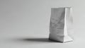 Empty white paper bag on a light background Royalty Free Stock Photo