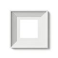 Empty white picture frame Royalty Free Stock Photo