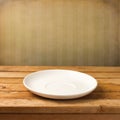 Empty white plate Royalty Free Stock Photo