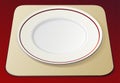 Empty white plate Royalty Free Stock Photo