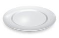Empty white porcelain plate