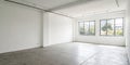 Empty white room corner with bright walls Royalty Free Stock Photo