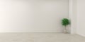 Empty white room