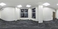 Empty white room without furniture. full seamless spherical hdri panorama 360 degrees in interior room in modern apartments, Royalty Free Stock Photo